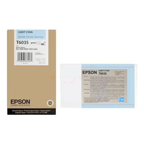 Epson Tintenpatrone C13T603500, T6035 Cyan-Foto