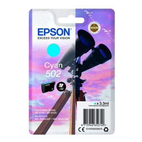 Epson Tintenpatrone C13T02V24010, 502 Cyan