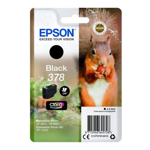 Epson Tintenpatrone C13T37814010, 378 schwarz