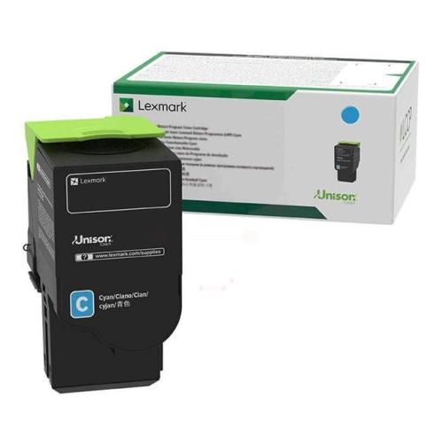 Lexmark Toner 78C2UC0, 078C2UC0 Cyan (Return, hohe Kapazität)