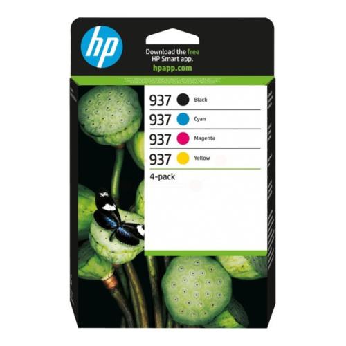 HP Tintenpatrone 6C400NE, 937 schwarz / Cyan / magenta / gelb (Multipack)